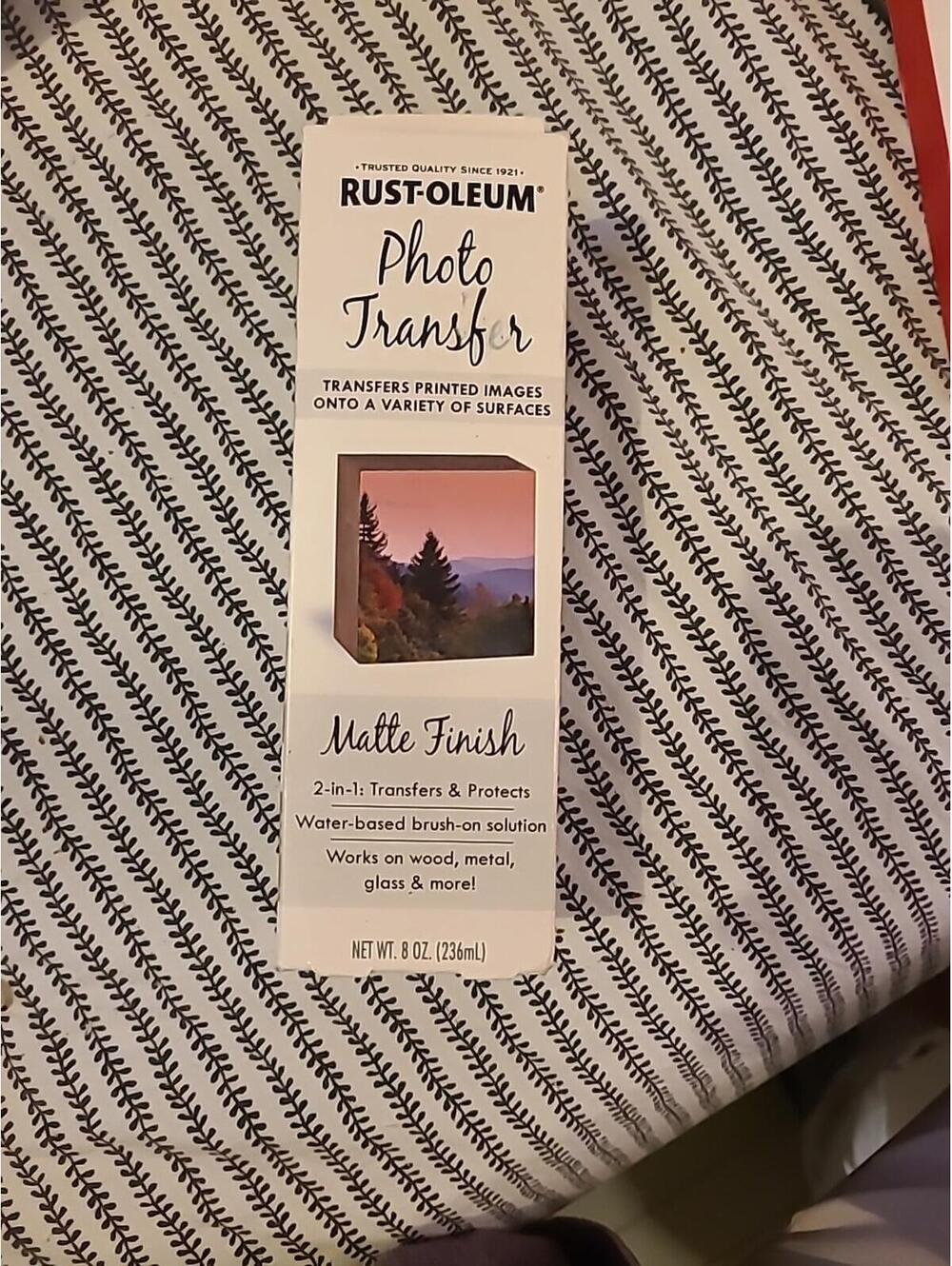 Rust-Oleum Photo Transfer & Protect Matte Finish Brush On Solution 8 oz. Bottle